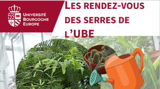 Les rendez-vous des serres de l’UBE – 15 octobre 2026